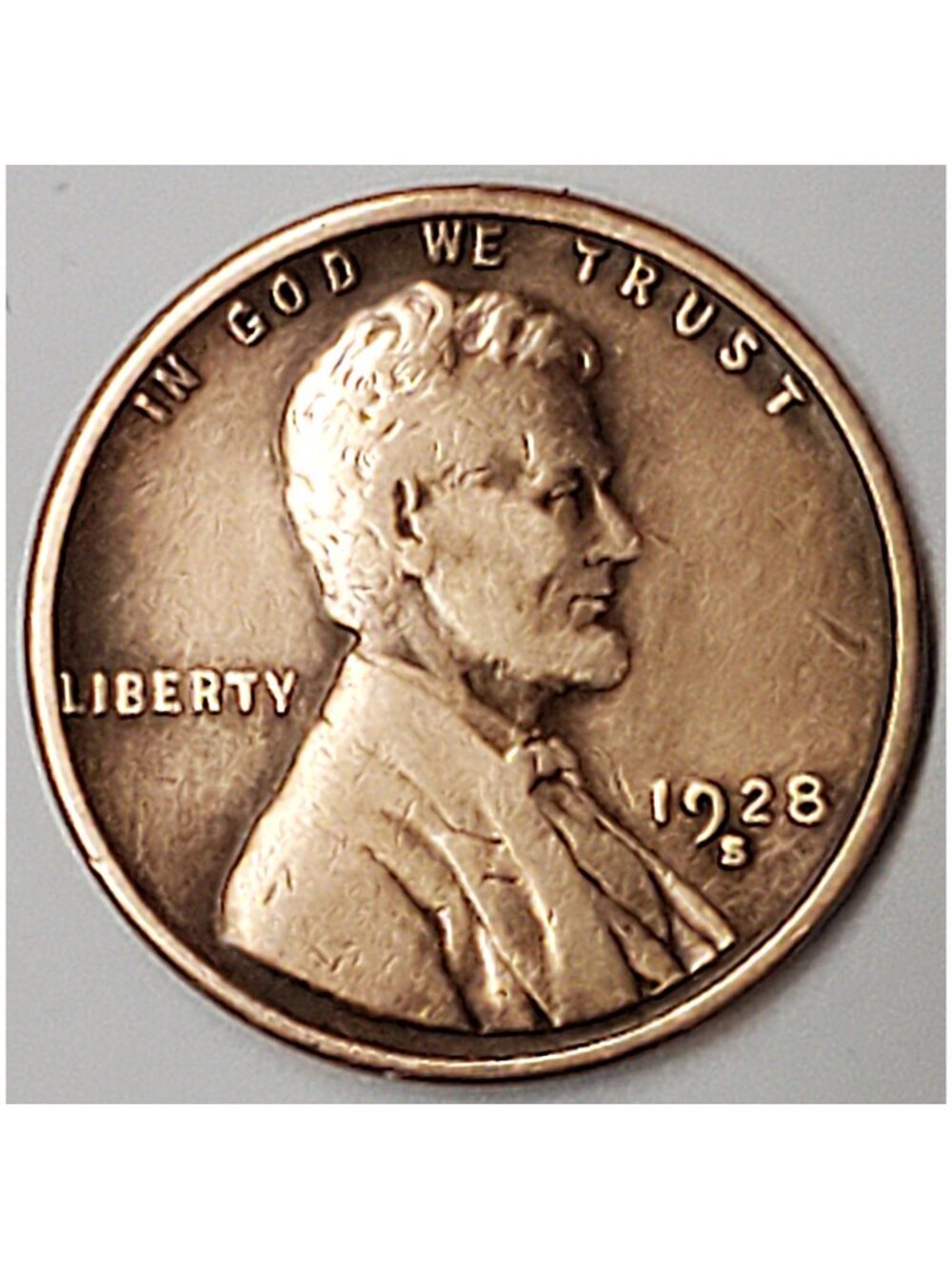 1928-S 1¢ LINCOLN WHEAT CENT COIN, LOW-MINTAGE PENNY, NICE DETAIL